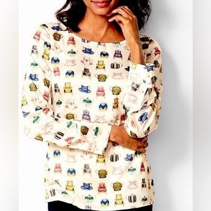 Talbots teatime shirt